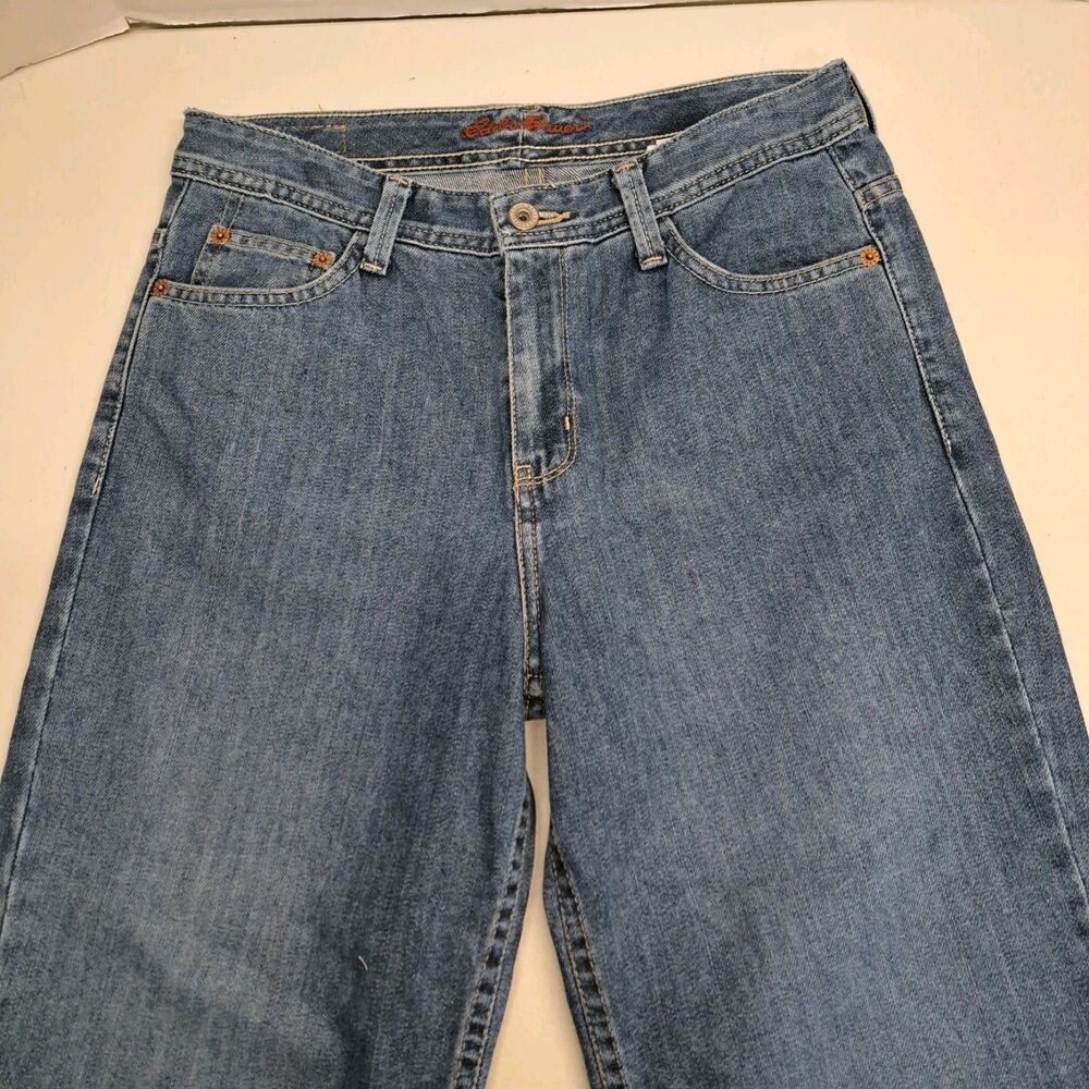 Eddie Bauer Women's Size 4 100% Cotton Blue Capri Jeans - Picture 3 of 9